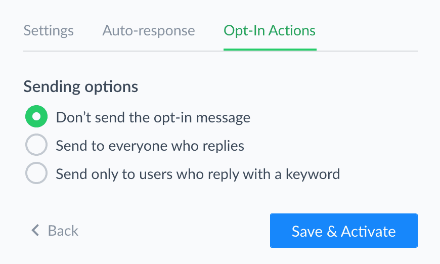 Opt-in Actions Don't Send Message Manychat