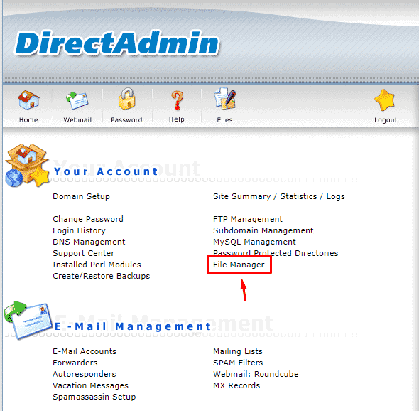 กันอันดับร่วง! ด้วยการทำ Redirect 301 เลือกเมนู File Manager