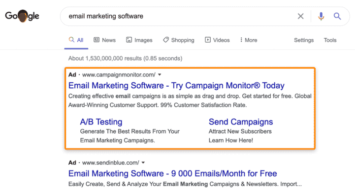 keywords คืออะไร การแสดงผลของ Keyword แบบ PPC