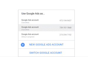 วิธีการสมัคร Google keyword planner ในกรณีที่ยังไม่มี Google Ads Account ให้ไปที่ New Google Ads Account