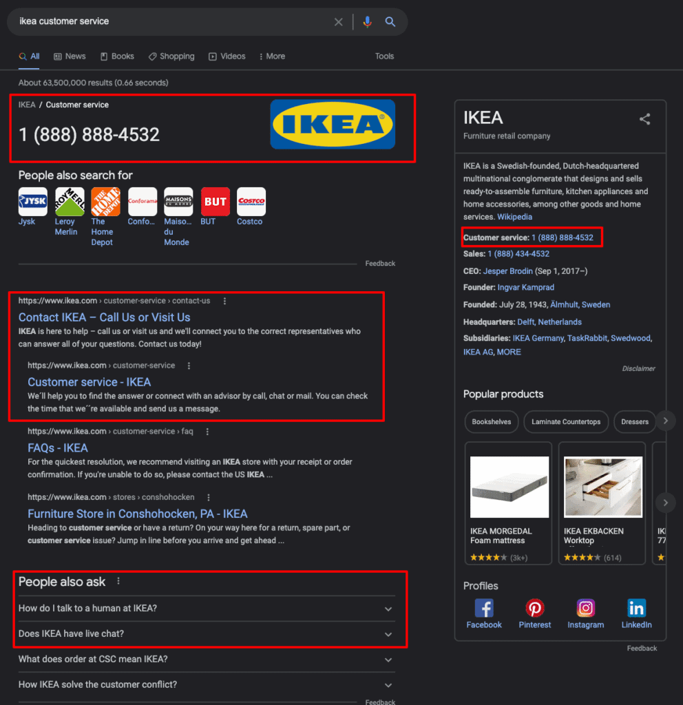 ตรวจสอบ Search engine results page