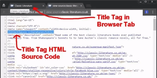 Title Tag ทำให้ Google เข้าใจเกี่ยวกับเว็บไซต์นั้นๆ จากการอ่าน Code