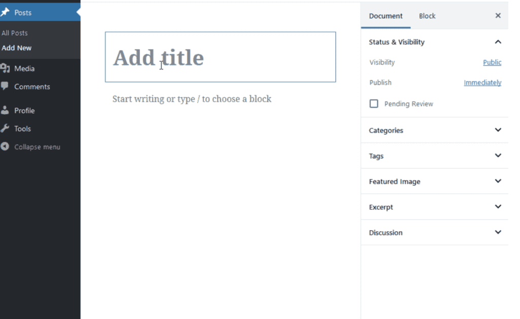 เรียนรู้เครื่องมือและการใช้งานของ-Block-Editor-การตั้งชื่อบทความ
