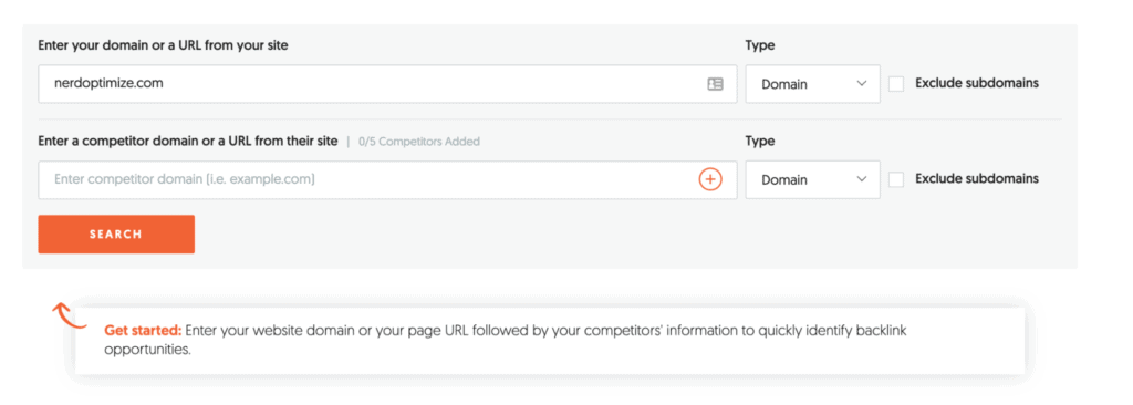 Ubersuggest สามารถทำ Backlink ส่วน Backlink Opportunities