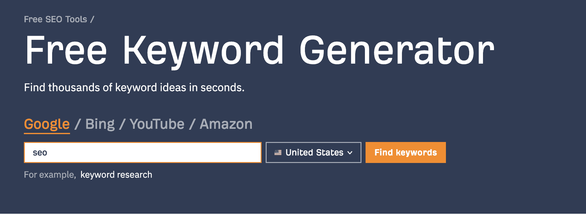 Free Keyword Generator