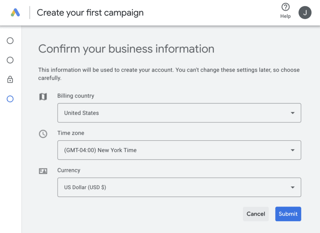 create your first campaign