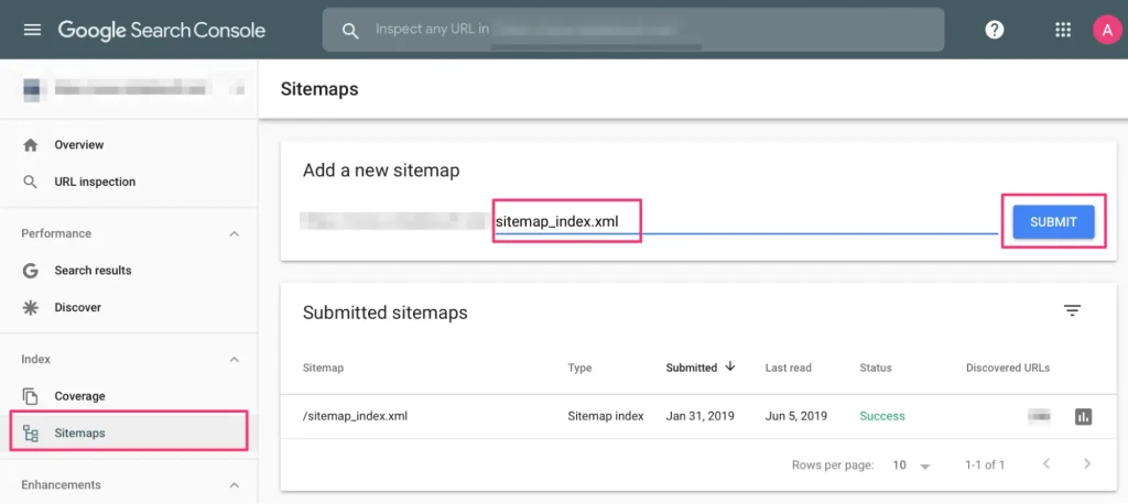 ส่ง Sitemap Google Search Console