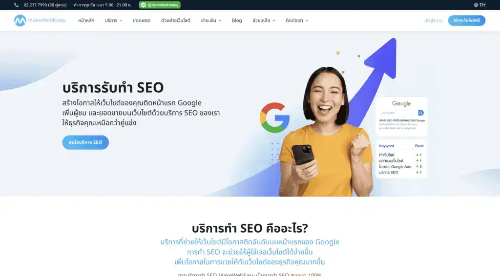 บริษัทรับทำ SEO MakeWebEasy