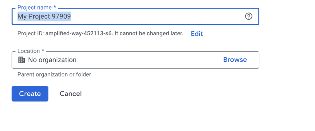 Google Cloud สำหรับใครที่เริ่มต้นครั้งแรกในทำการสร้าง Project ก่อน