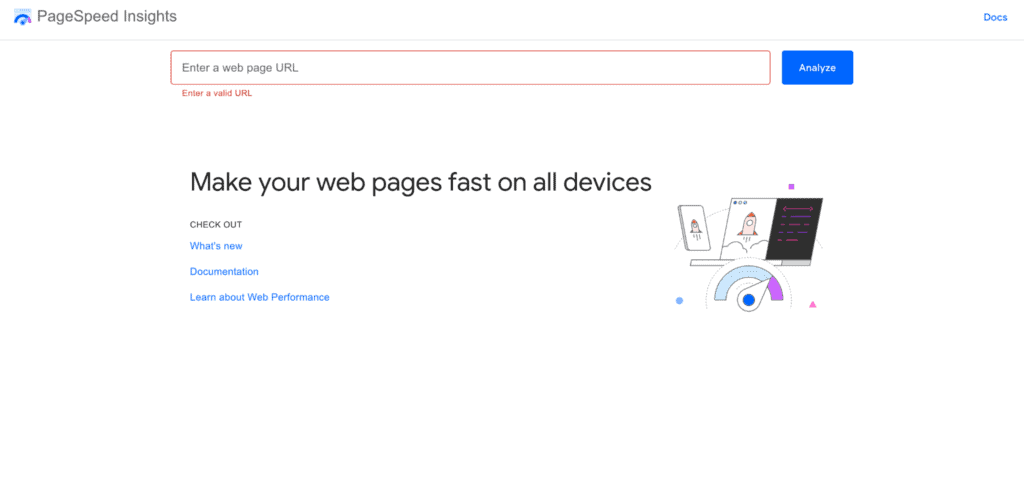 PageSpeed Insights Core Web Vitals