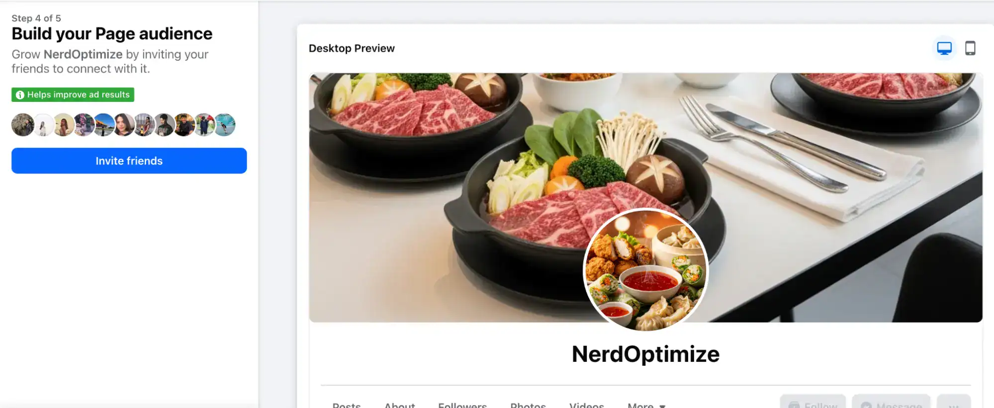 ตัวอย่างการเชิญเพื่อนจากบัญชีส่วนตัวมากดติดตามเพจ Facebook
