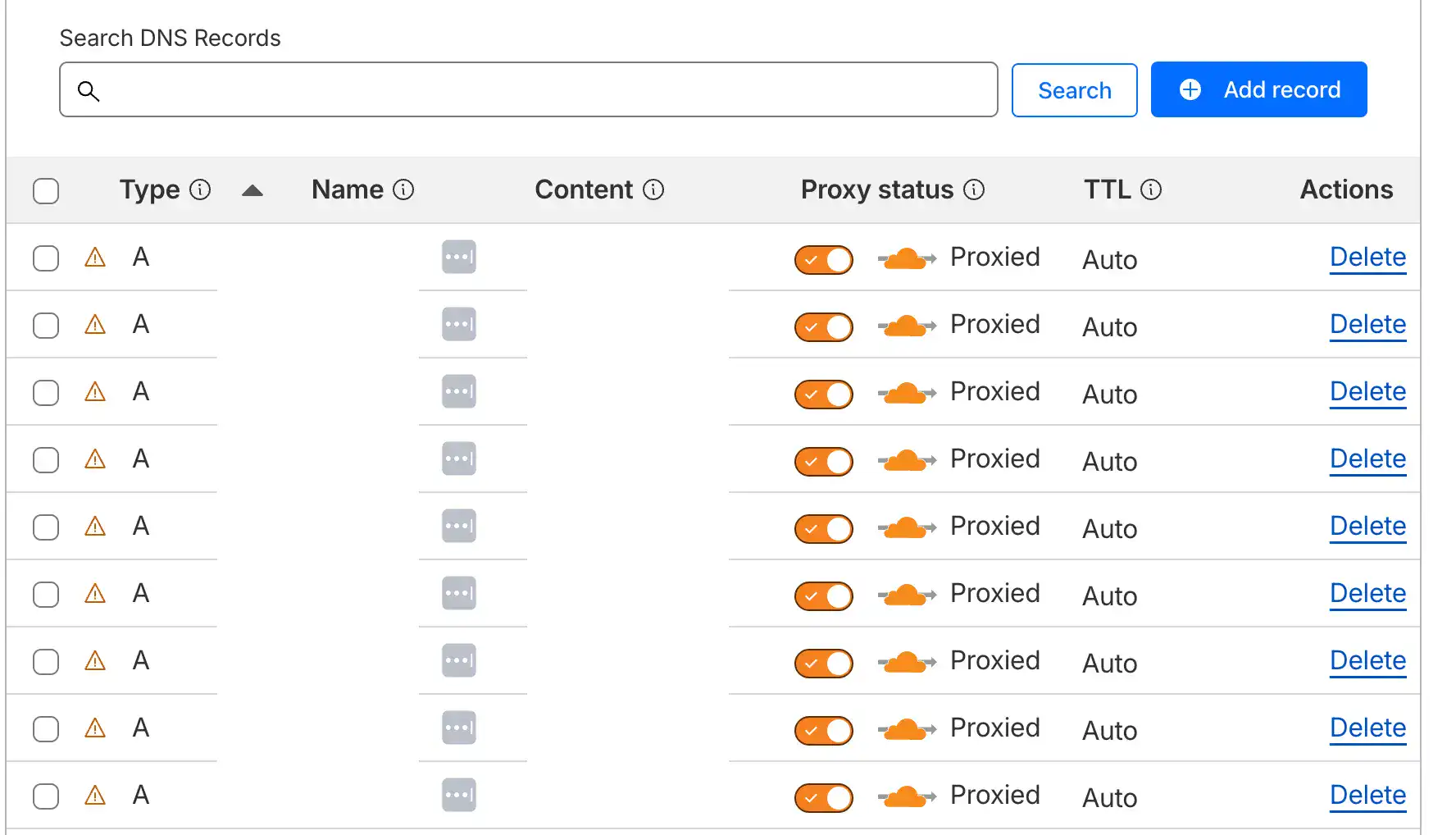 ตรวจสอบ DNS Record